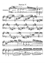 Bach, J.S - Partita No.5