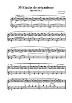 Czerny-30 Etudes de mécanisme,Allegro in C Major